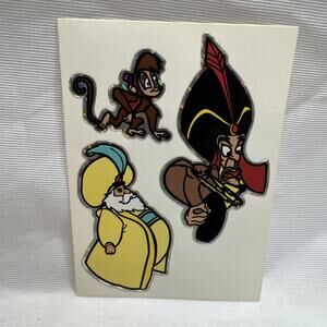 Disney Aladdin Jasmine Vending Machine Sticker Prism 1990's Vintage Rare
